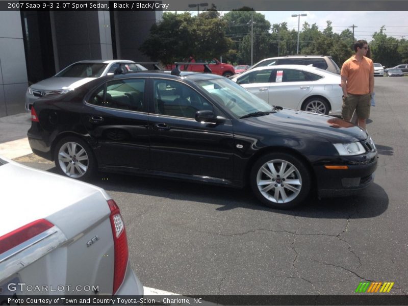 Black / Black/Gray 2007 Saab 9-3 2.0T Sport Sedan