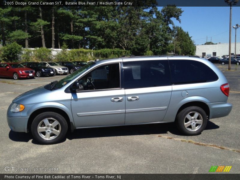 Butane Blue Pearl / Medium Slate Gray 2005 Dodge Grand Caravan SXT