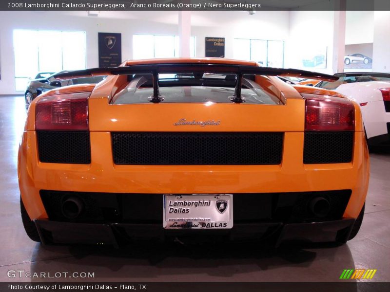 Arancio Borealis (Orange) / Nero Superleggera 2008 Lamborghini Gallardo Superleggera