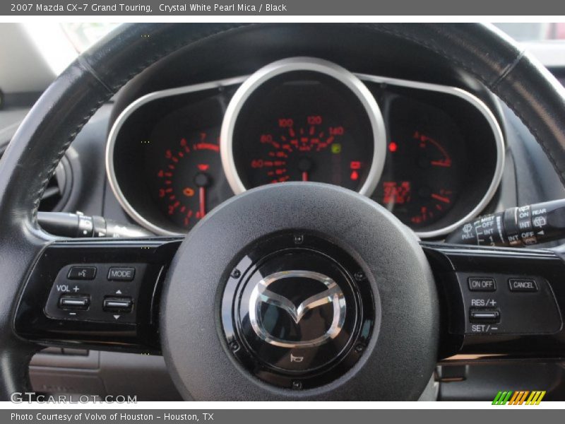 Crystal White Pearl Mica / Black 2007 Mazda CX-7 Grand Touring