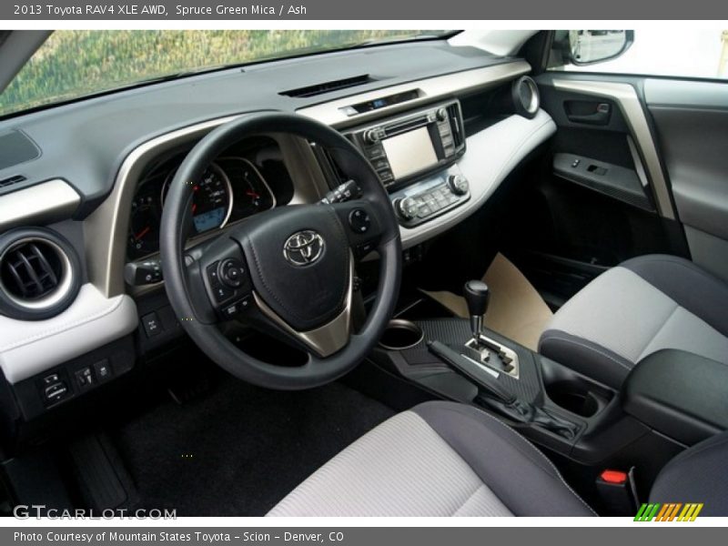 Spruce Green Mica / Ash 2013 Toyota RAV4 XLE AWD