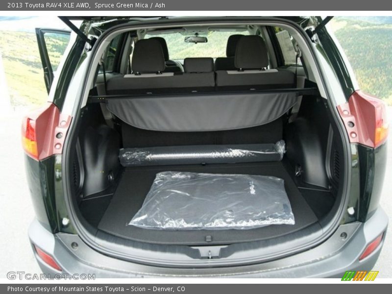 Spruce Green Mica / Ash 2013 Toyota RAV4 XLE AWD
