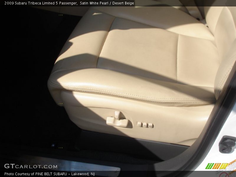 Satin White Pearl / Desert Beige 2009 Subaru Tribeca Limited 5 Passenger