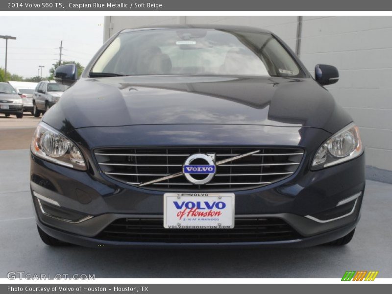 Caspian Blue Metallic / Soft Beige 2014 Volvo S60 T5