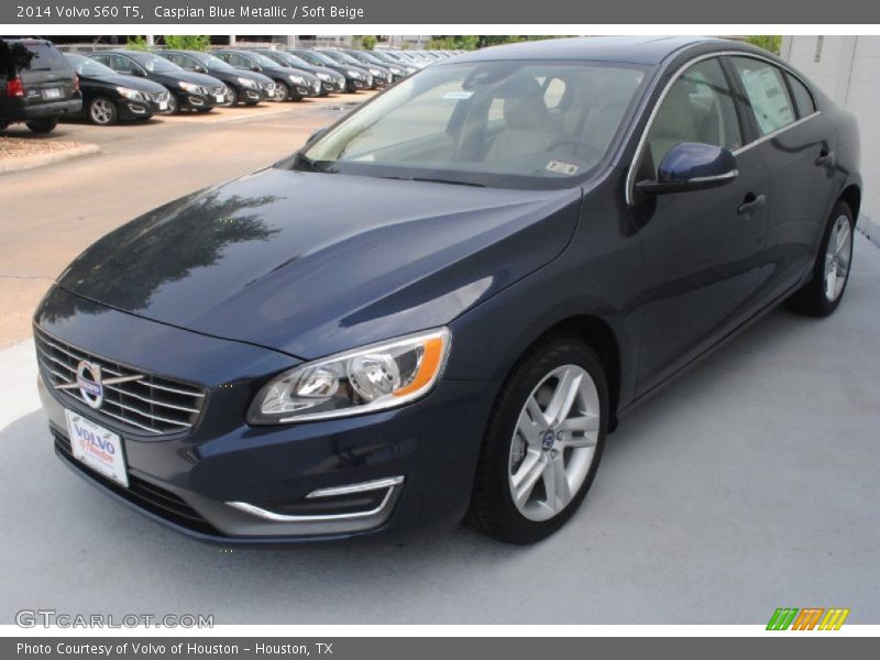 Caspian Blue Metallic / Soft Beige 2014 Volvo S60 T5