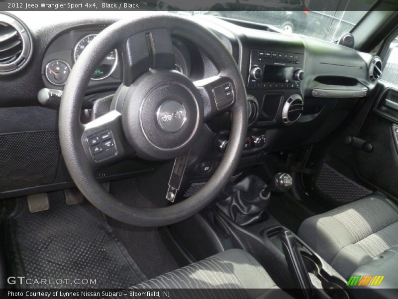 Black / Black 2012 Jeep Wrangler Sport 4x4