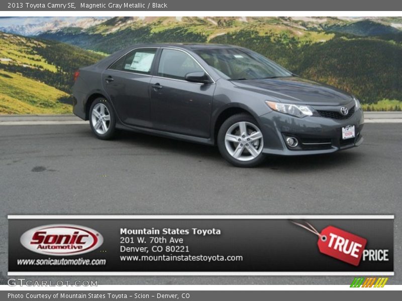 Magnetic Gray Metallic / Black 2013 Toyota Camry SE