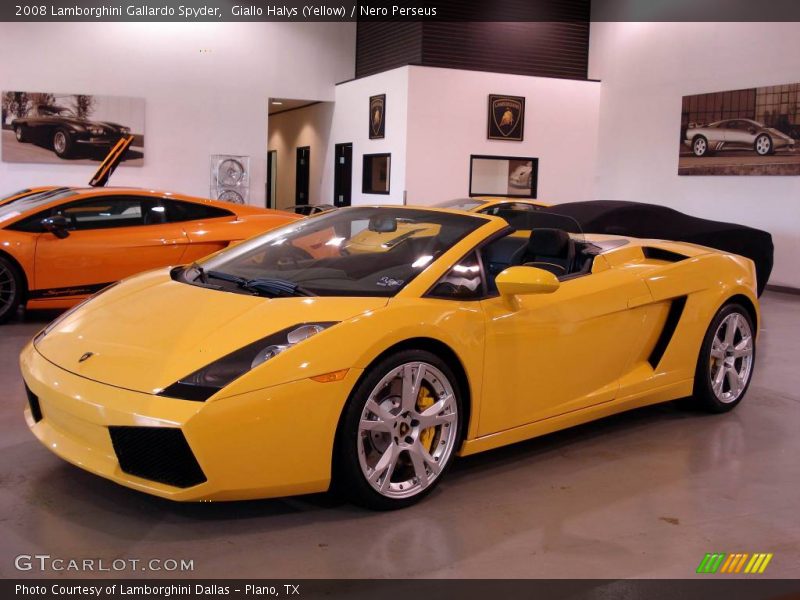 Giallo Halys (Yellow) / Nero Perseus 2008 Lamborghini Gallardo Spyder