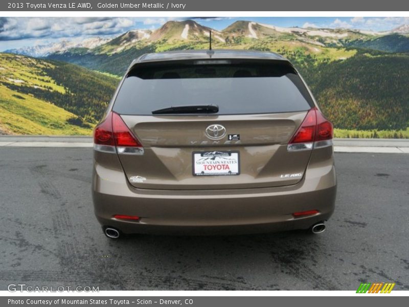 Golden Umber Metallic / Ivory 2013 Toyota Venza LE AWD