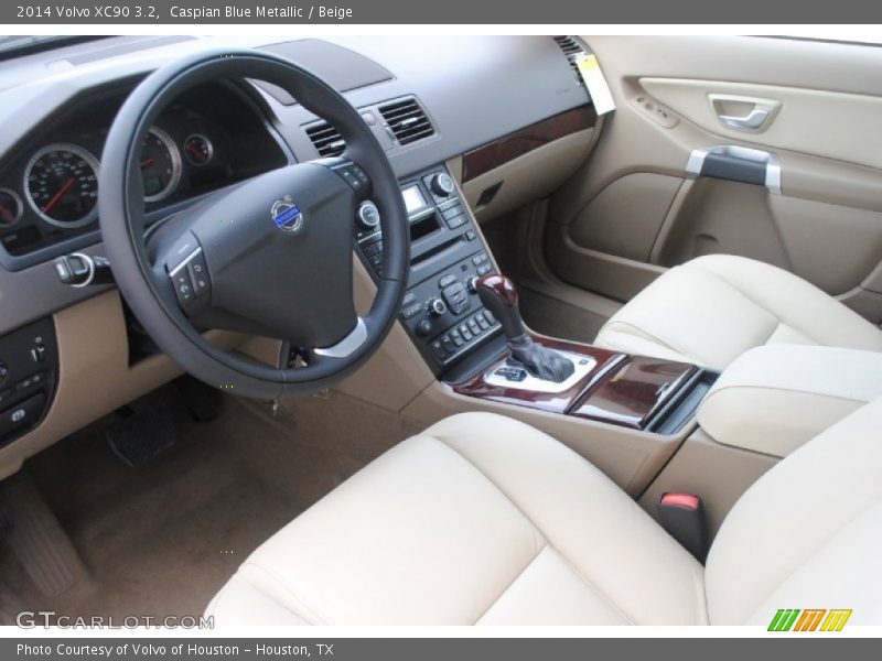 Caspian Blue Metallic / Beige 2014 Volvo XC90 3.2