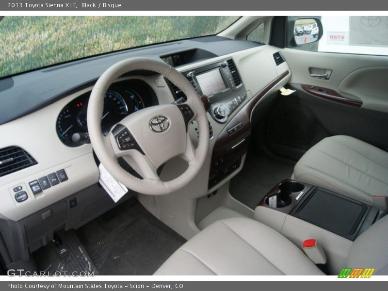 Black / Bisque 2013 Toyota Sienna XLE