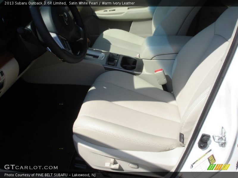 Satin White Pearl / Warm Ivory Leather 2013 Subaru Outback 3.6R Limited