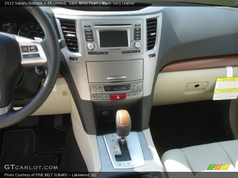 Satin White Pearl / Warm Ivory Leather 2013 Subaru Outback 3.6R Limited