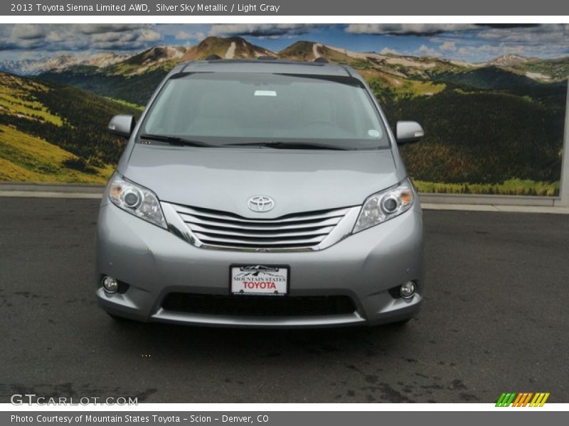 Silver Sky Metallic / Light Gray 2013 Toyota Sienna Limited AWD
