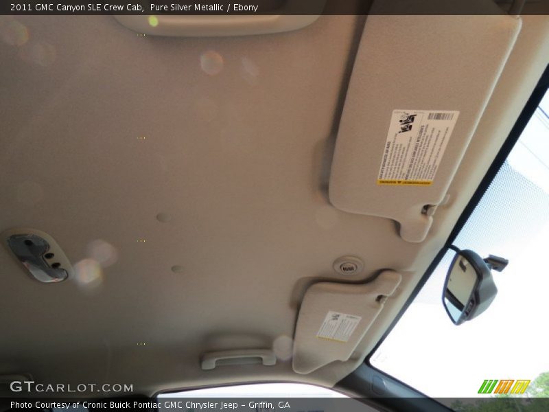 Pure Silver Metallic / Ebony 2011 GMC Canyon SLE Crew Cab