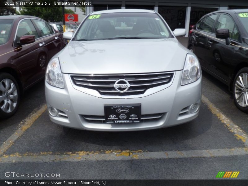 Brilliant Silver / Frost 2012 Nissan Altima 2.5 S