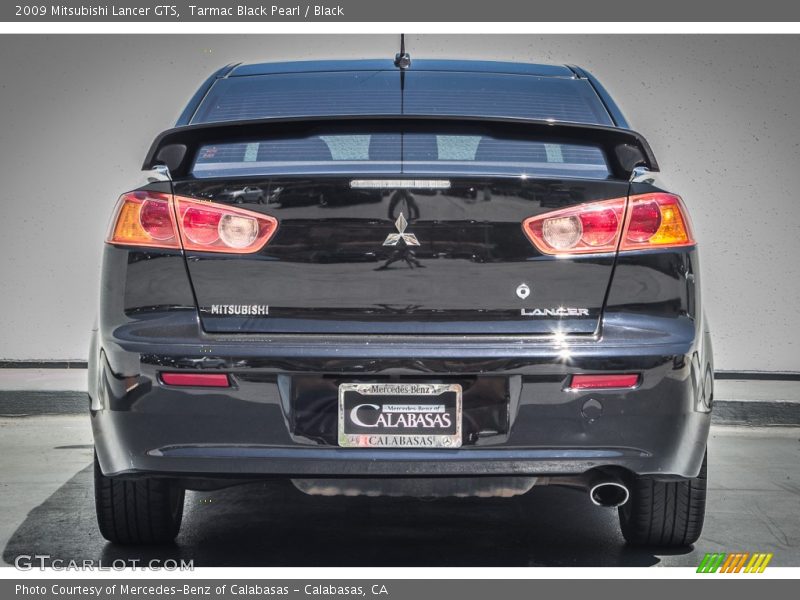 Tarmac Black Pearl / Black 2009 Mitsubishi Lancer GTS