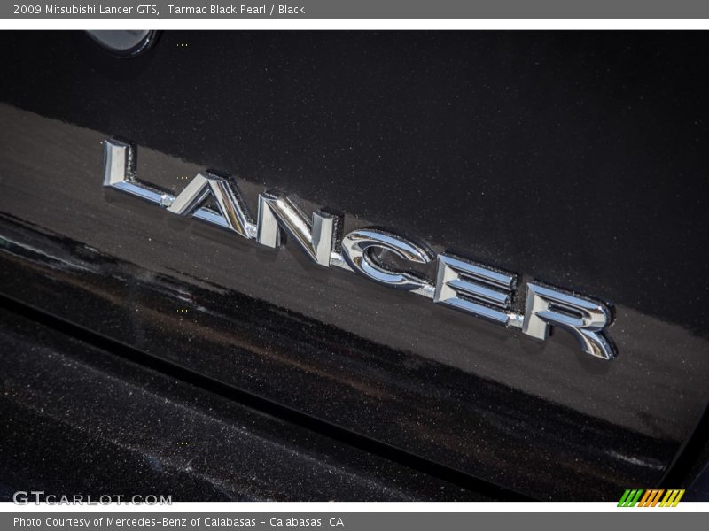 Tarmac Black Pearl / Black 2009 Mitsubishi Lancer GTS