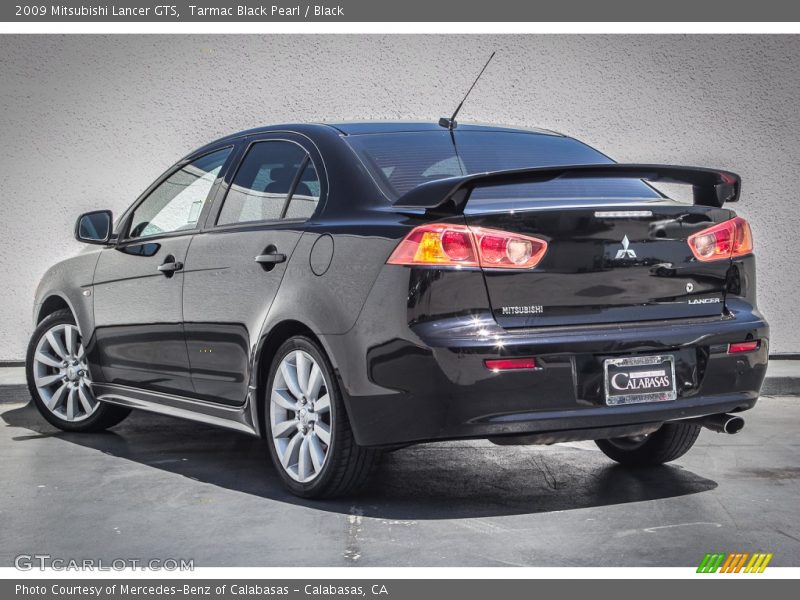 Tarmac Black Pearl / Black 2009 Mitsubishi Lancer GTS