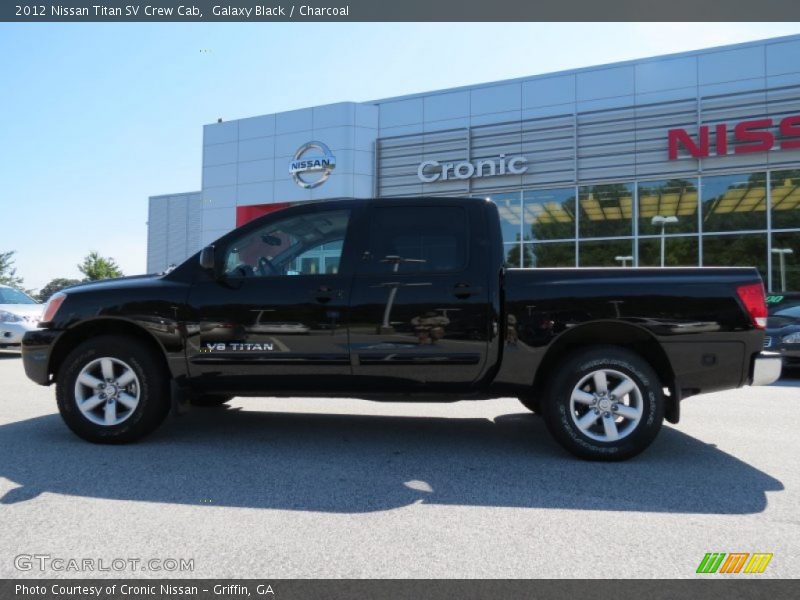 Galaxy Black / Charcoal 2012 Nissan Titan SV Crew Cab