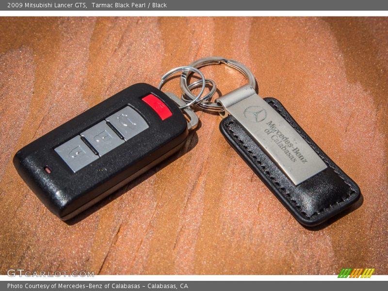 Tarmac Black Pearl / Black 2009 Mitsubishi Lancer GTS