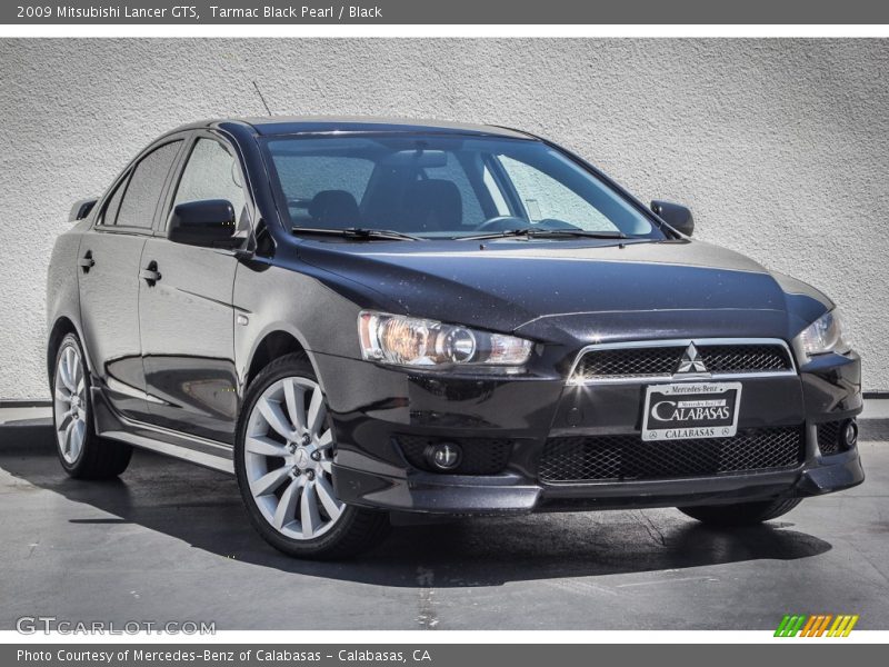 Tarmac Black Pearl / Black 2009 Mitsubishi Lancer GTS
