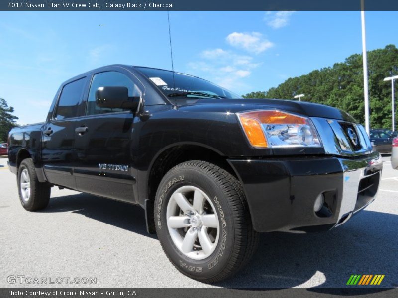 Galaxy Black / Charcoal 2012 Nissan Titan SV Crew Cab