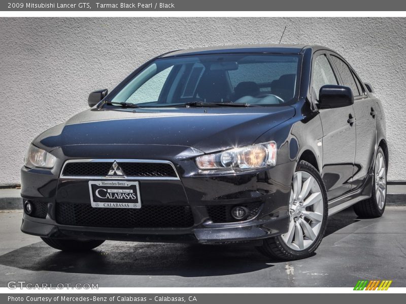 Tarmac Black Pearl / Black 2009 Mitsubishi Lancer GTS