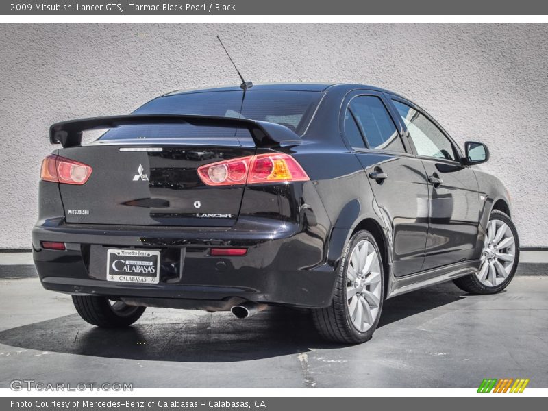 Tarmac Black Pearl / Black 2009 Mitsubishi Lancer GTS