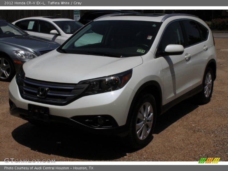 Taffeta White / Gray 2012 Honda CR-V EX-L