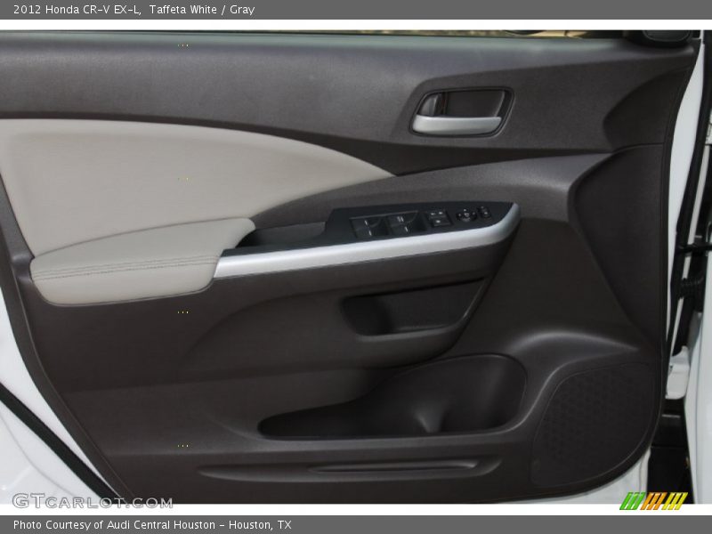 Taffeta White / Gray 2012 Honda CR-V EX-L