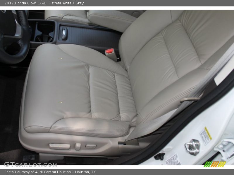 Taffeta White / Gray 2012 Honda CR-V EX-L