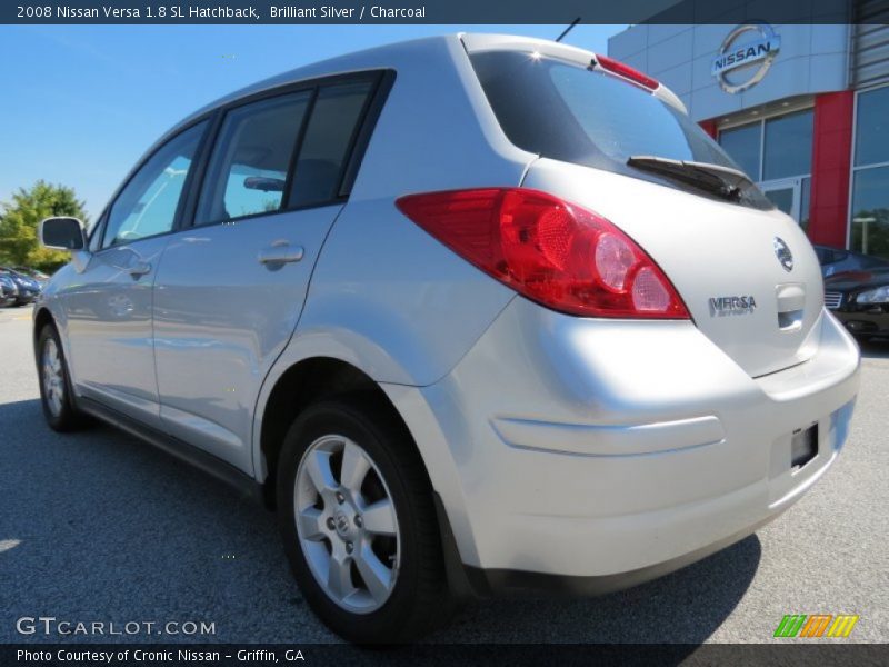 Brilliant Silver / Charcoal 2008 Nissan Versa 1.8 SL Hatchback