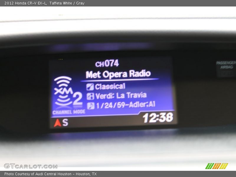 Taffeta White / Gray 2012 Honda CR-V EX-L