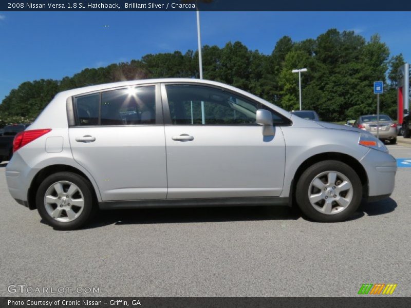 Brilliant Silver / Charcoal 2008 Nissan Versa 1.8 SL Hatchback