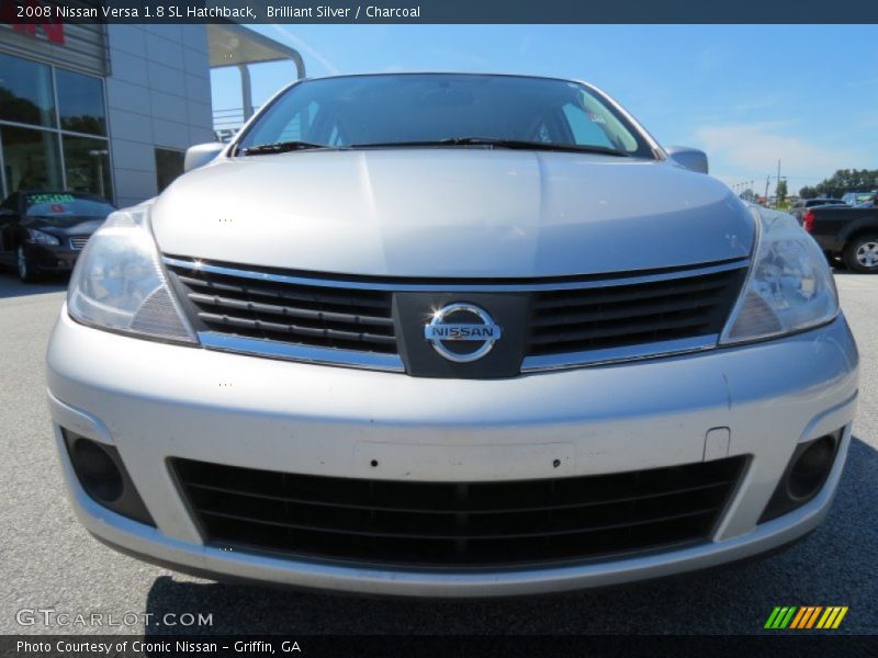 Brilliant Silver / Charcoal 2008 Nissan Versa 1.8 SL Hatchback