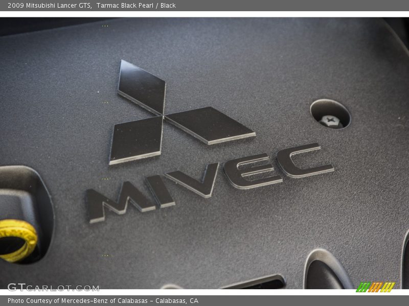 Tarmac Black Pearl / Black 2009 Mitsubishi Lancer GTS