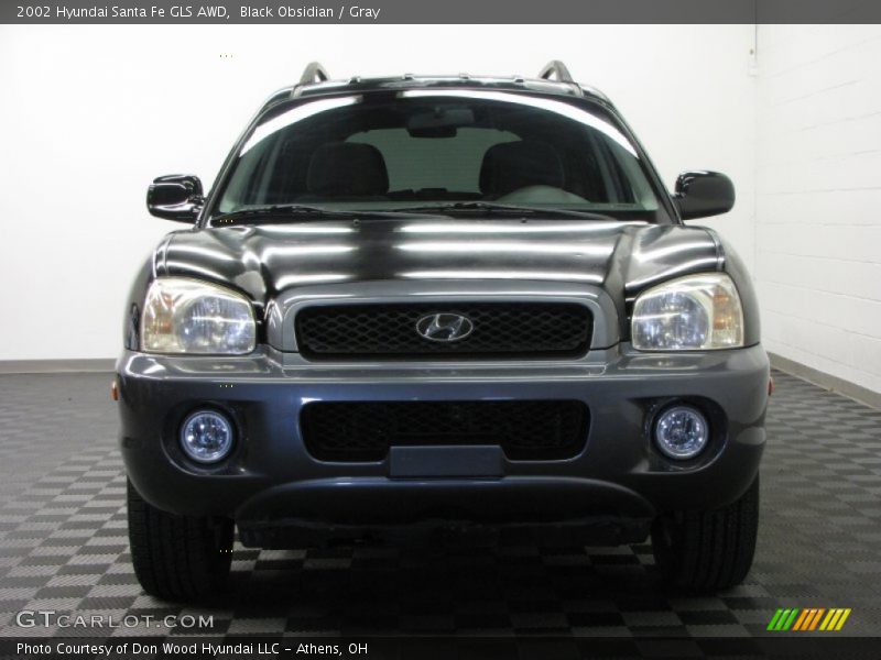 Black Obsidian / Gray 2002 Hyundai Santa Fe GLS AWD