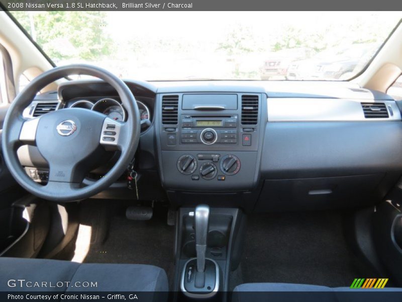 Brilliant Silver / Charcoal 2008 Nissan Versa 1.8 SL Hatchback