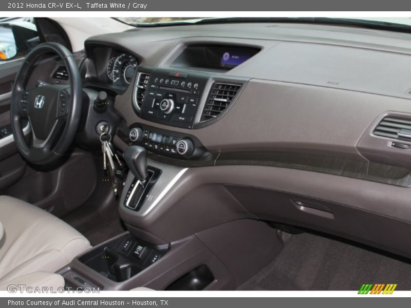 Taffeta White / Gray 2012 Honda CR-V EX-L
