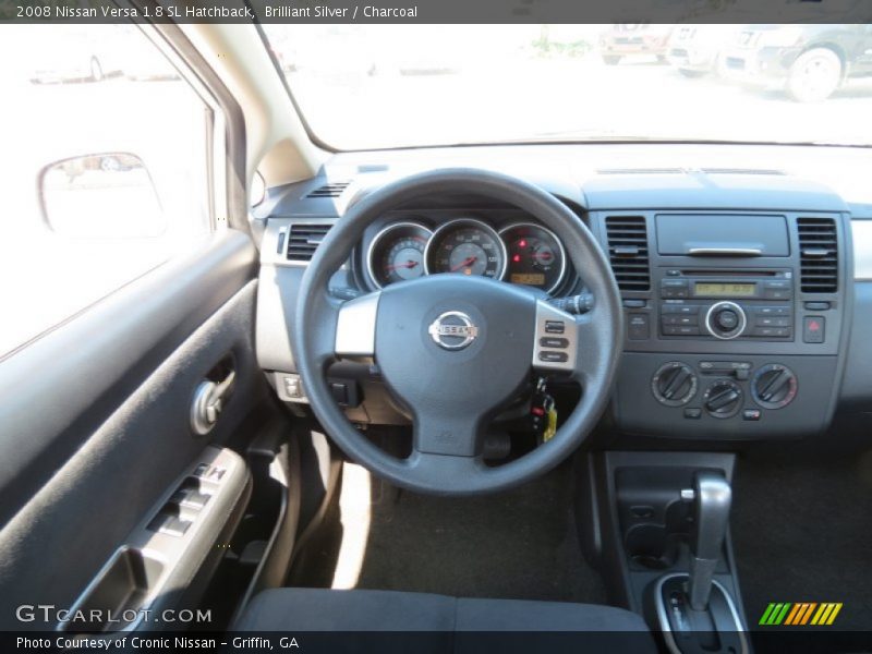 Brilliant Silver / Charcoal 2008 Nissan Versa 1.8 SL Hatchback