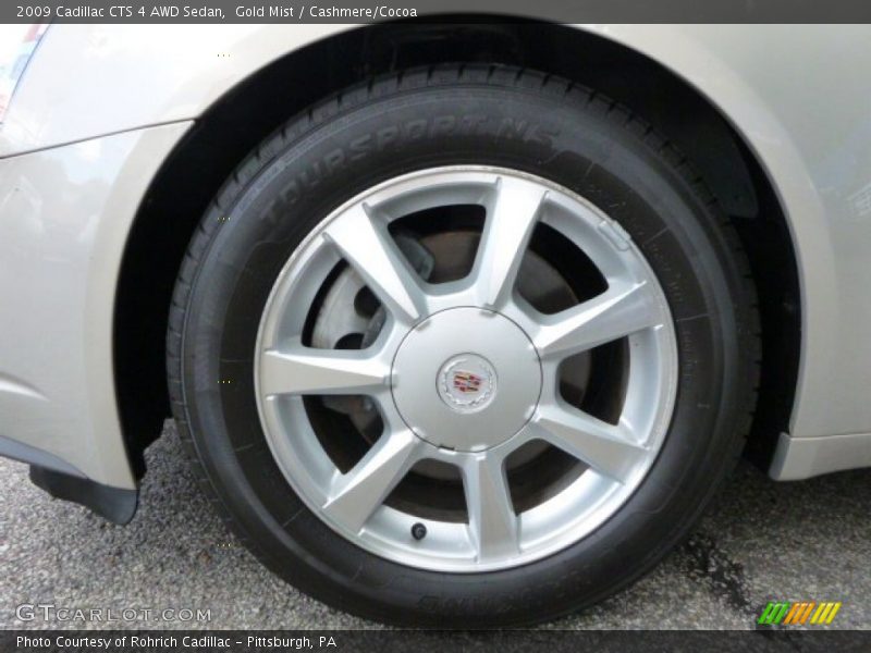 Gold Mist / Cashmere/Cocoa 2009 Cadillac CTS 4 AWD Sedan