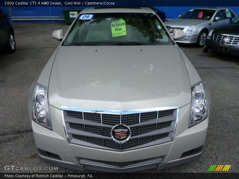 Gold Mist / Cashmere/Cocoa 2009 Cadillac CTS 4 AWD Sedan