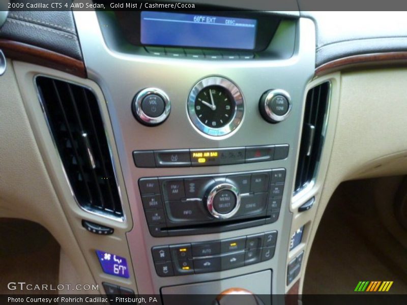 Gold Mist / Cashmere/Cocoa 2009 Cadillac CTS 4 AWD Sedan