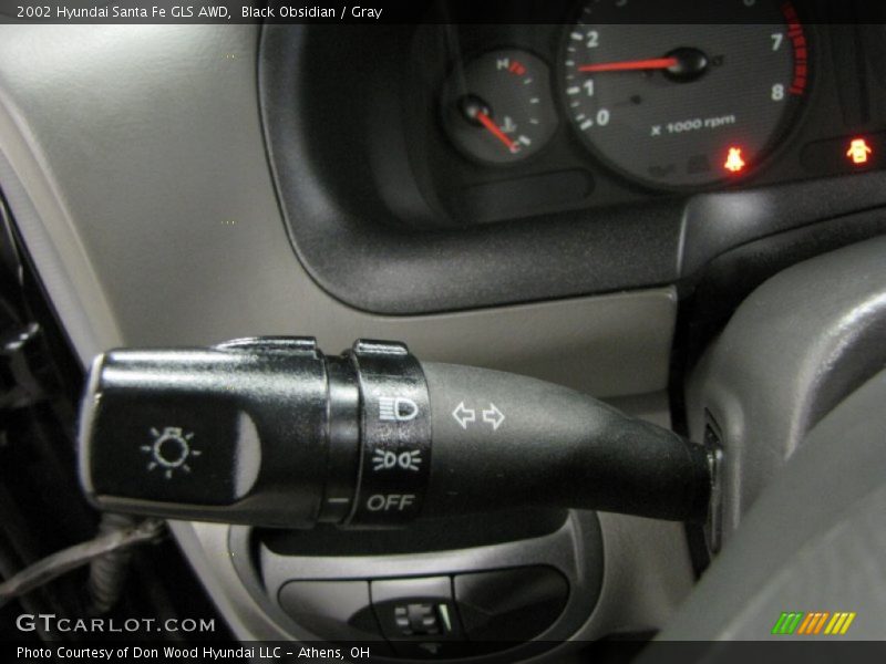 Black Obsidian / Gray 2002 Hyundai Santa Fe GLS AWD