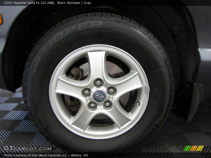 Black Obsidian / Gray 2002 Hyundai Santa Fe GLS AWD