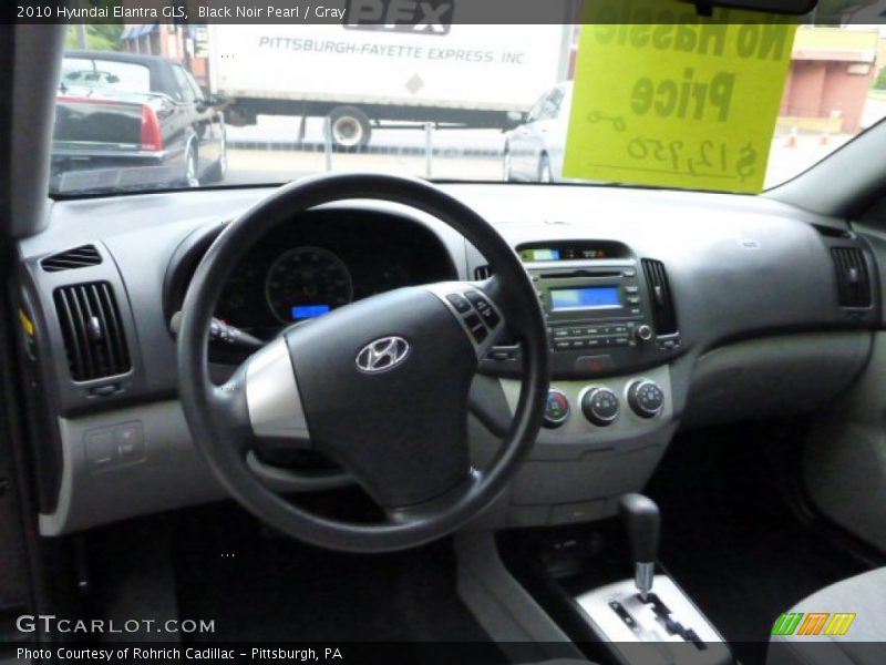 Black Noir Pearl / Gray 2010 Hyundai Elantra GLS