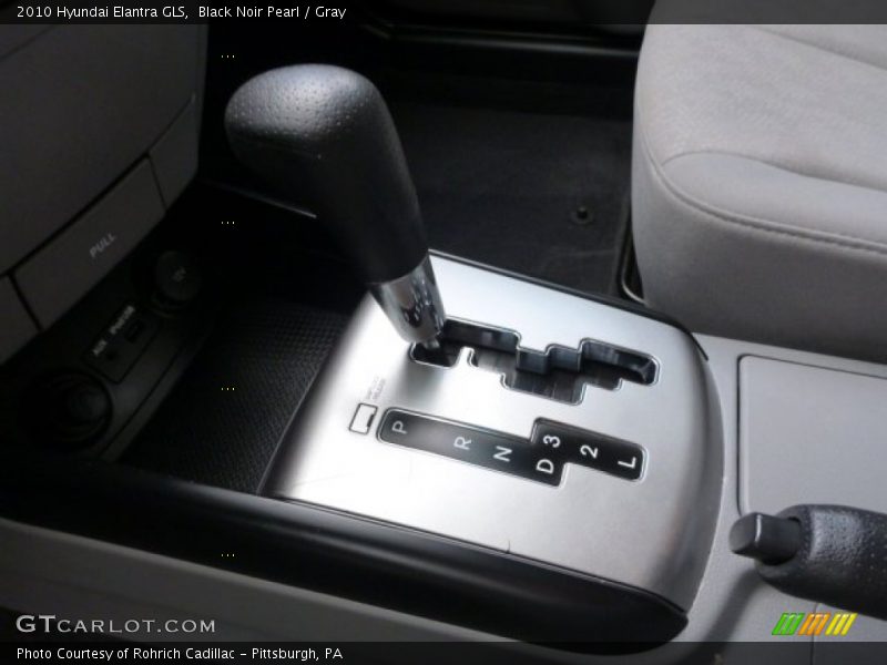 Black Noir Pearl / Gray 2010 Hyundai Elantra GLS