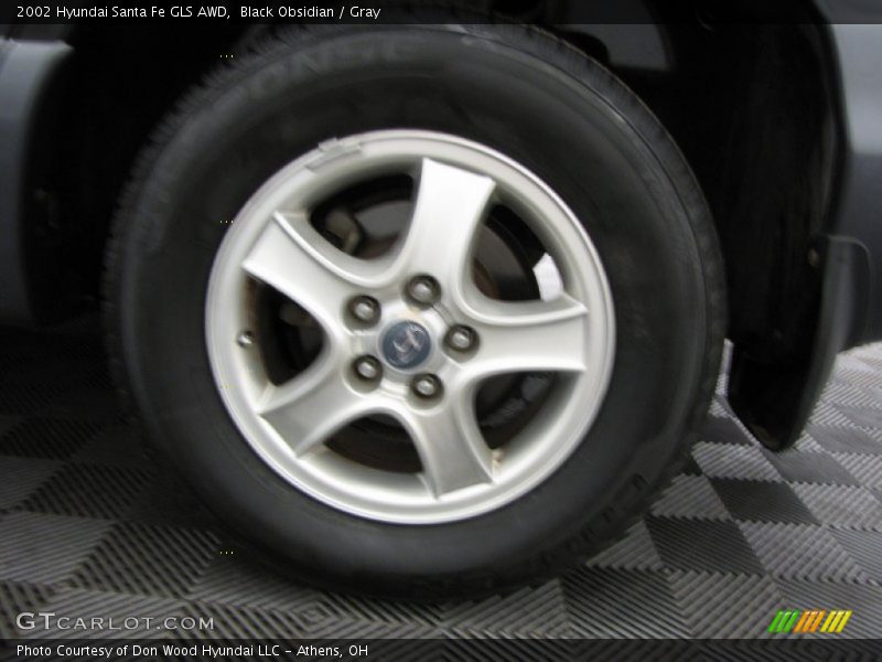 Black Obsidian / Gray 2002 Hyundai Santa Fe GLS AWD