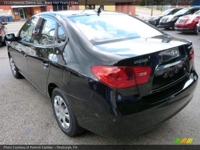 Black Noir Pearl / Gray 2010 Hyundai Elantra GLS